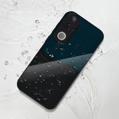 Vivo V50 5G Premium Acrylic Shockproof Glass Back Case (Wave Grid)