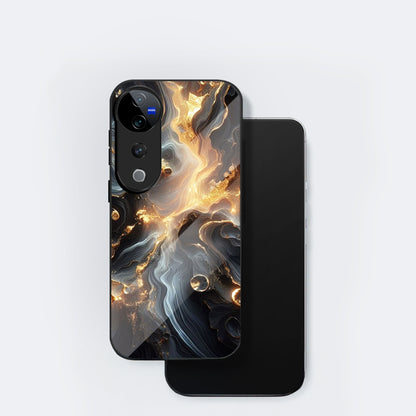 Vivo V40 Pro 5G Premium Acrylic Shockproof Glass Back Case (Mist)