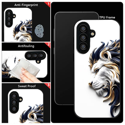 Samsung Galaxy A56 5G Premium Acrylic Shockproof Glass Back Case (King’s Flow)