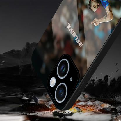 iPhone 14 Premium Acrylic Shockproof Glass Back Case (Virat Kohli)