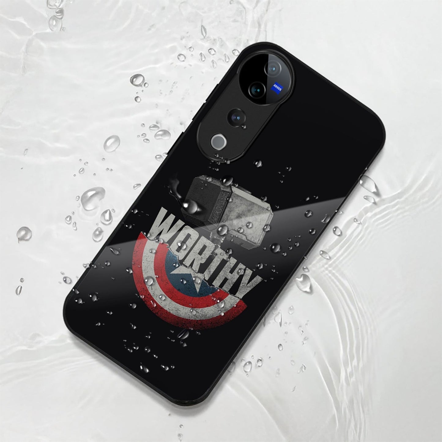 Vivo V40 Pro 5G Premium Acrylic Shockproof Glass Back Case (Worthy case)