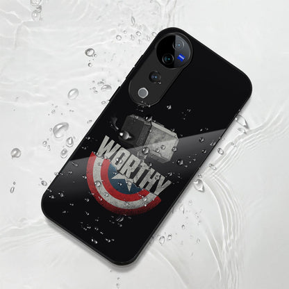 Vivo V40 Pro 5G Premium Acrylic Shockproof Glass Back Case (Worthy case)