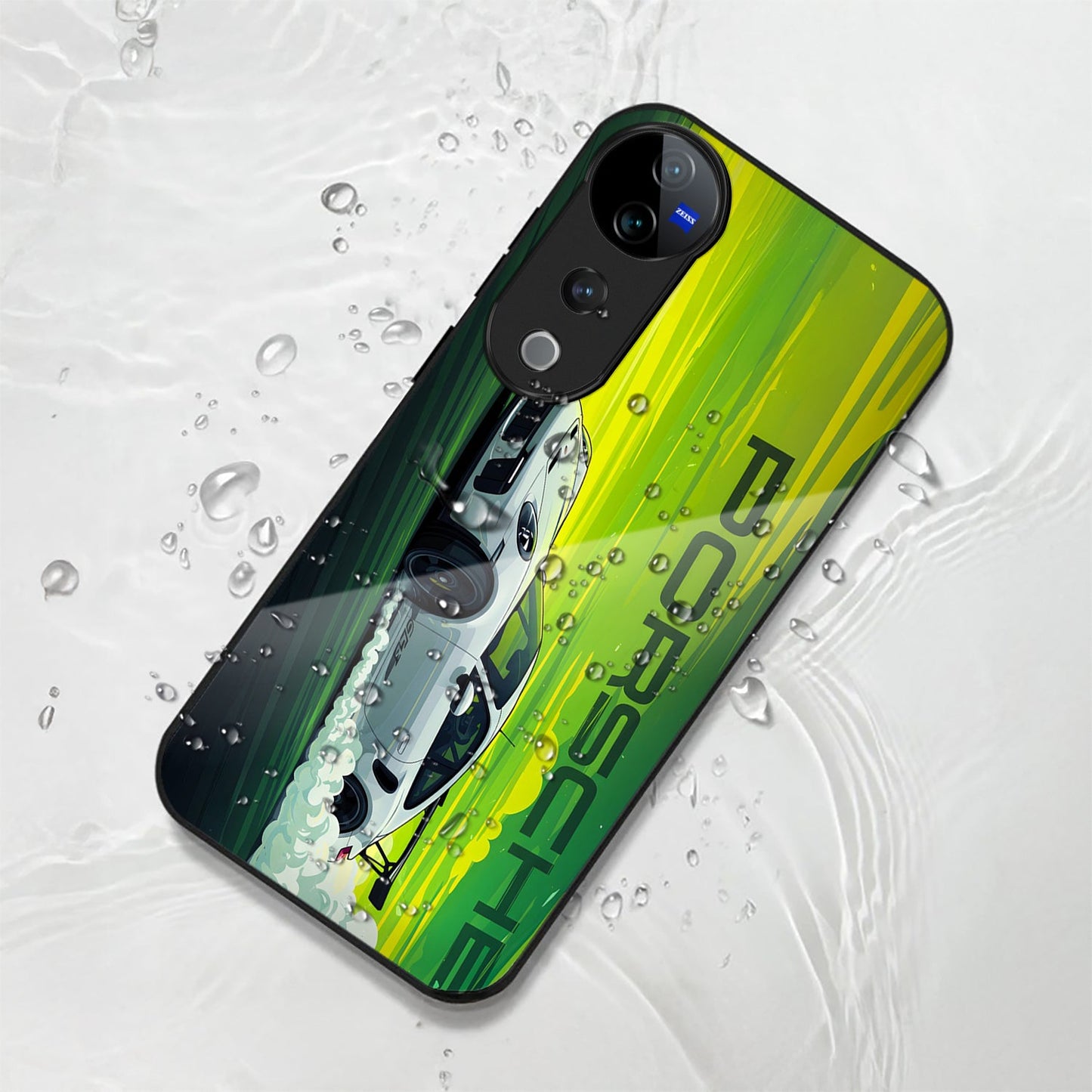 Vivo V40 Pro 5G Premium Acrylic Shockproof Glass Back Case (Speedster Case)