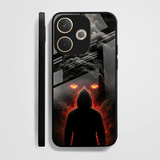 Oppo A5 Pro 5G Premium Acrylic Shockproof Glass Back Case ( Dark Shadows )