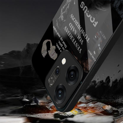 Oppo Reno 14 5G Premium Acrylic Shockproof Glass Back Case (You Vs You)