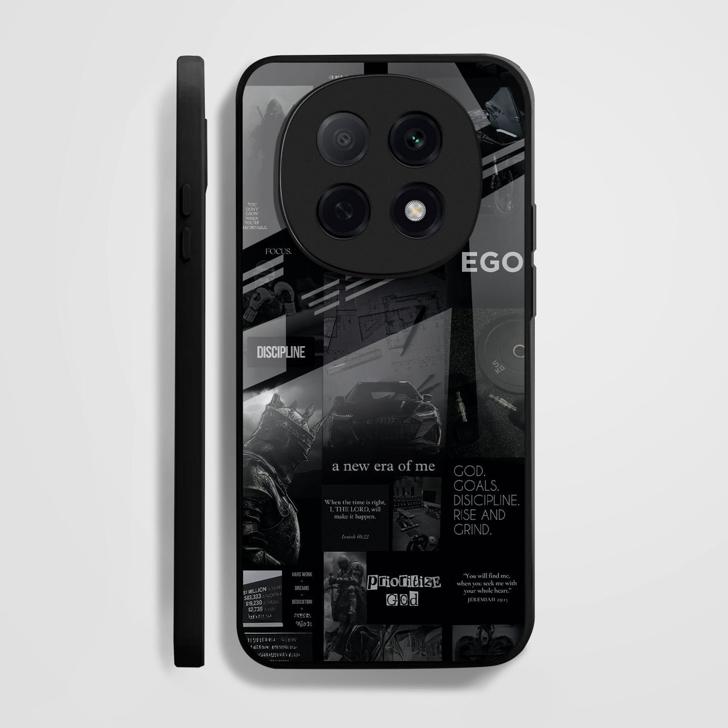 OPPO F29 Pro 5G Premium Acrylic Shockproof Glass Back Case (Discipline Drive)
