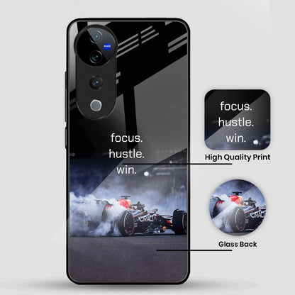 Vivo V40 Pro 5G Premium Acrylic Shockproof Glass Back Case (Racing Case)