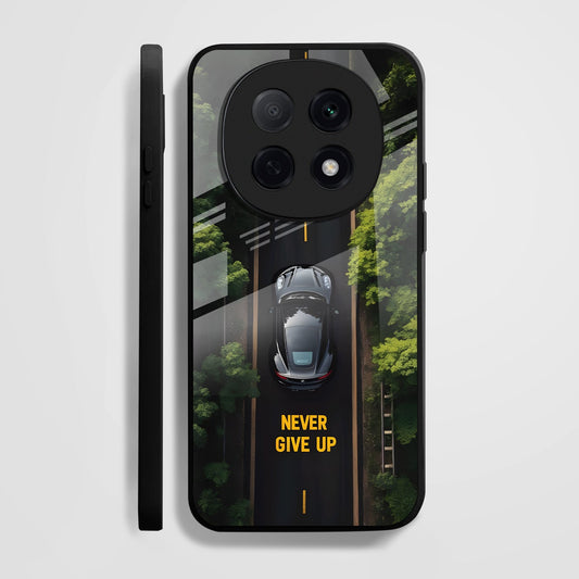OPPO F29 Pro 5G Premium Acrylic Shockproof Glass Back Case (Never Give Up)