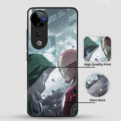 Vivo V40 Pro 5G Premium Acrylic Shockproof Glass Back Case (Battel Case)