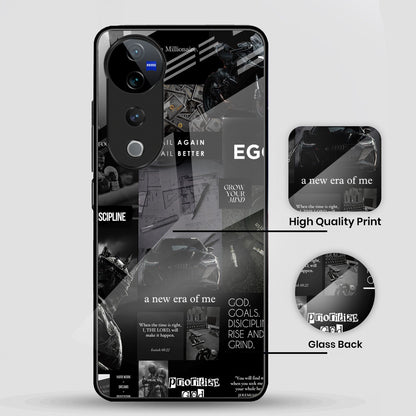 Vivo V40 Pro 5G Premium Acrylic Shockproof Glass Back Case (New Era)