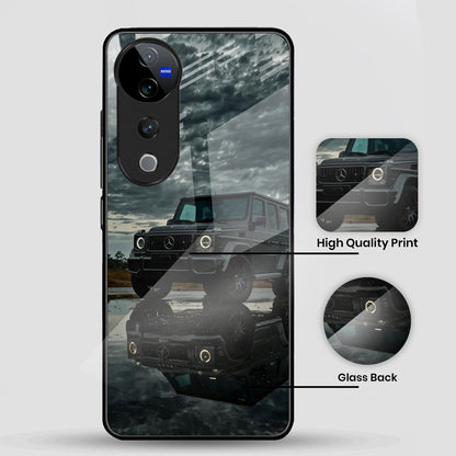 Vivo V40 Pro 5G Premium Acrylic Shockproof Glass Back Case (Benz-G-Class)