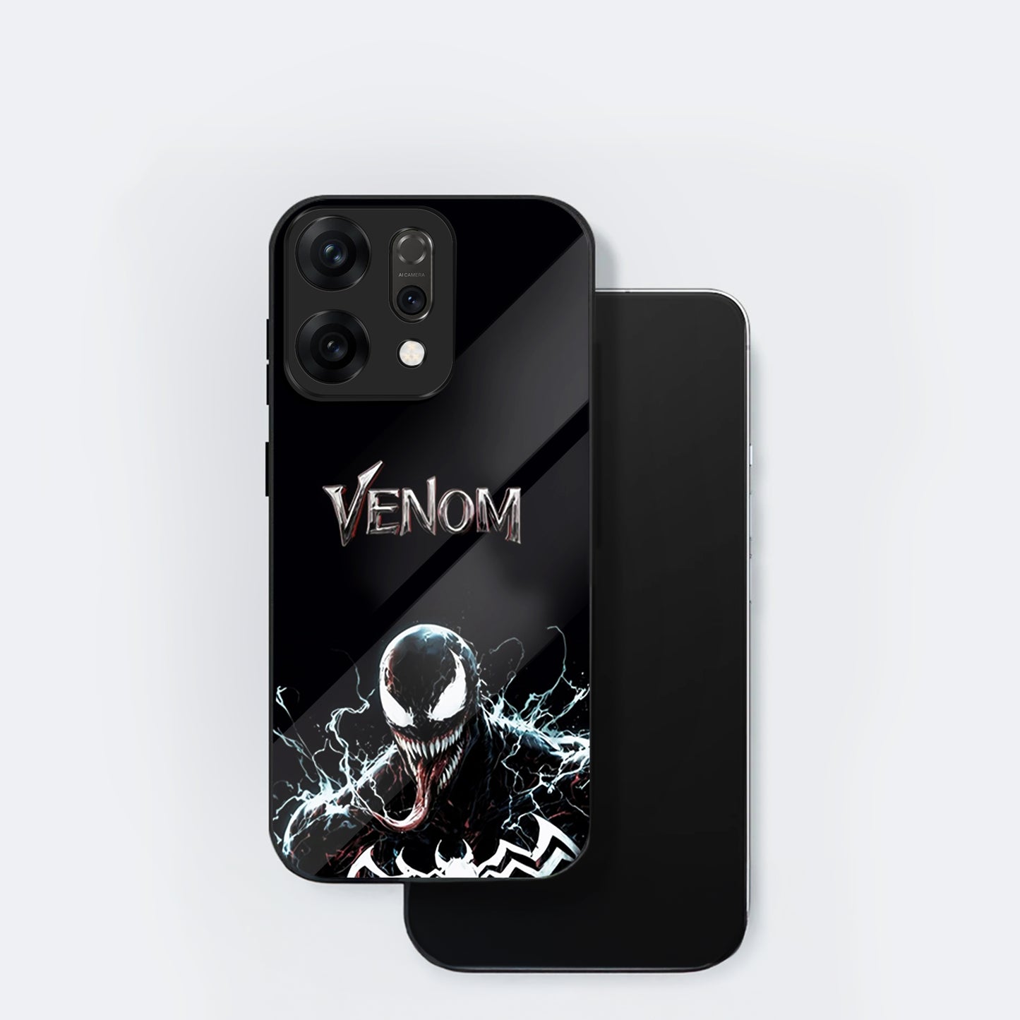 Oppo Reno 14 5G Premium Acrylic Shockproof Glass Back Case (Venom)