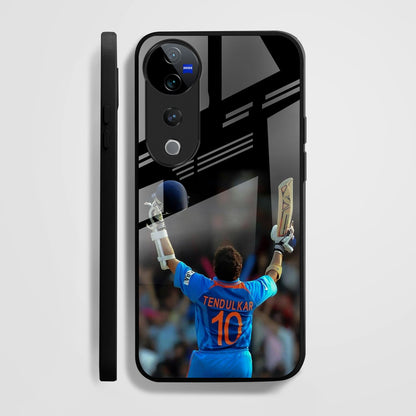 Vivo V40 Pro 5G Premium Acrylic Shockproof Glass Back Case (Tendulkar)