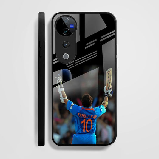 Vivo V40 Pro 5G Premium Acrylic Shockproof Glass Back Case (Tendulkar)