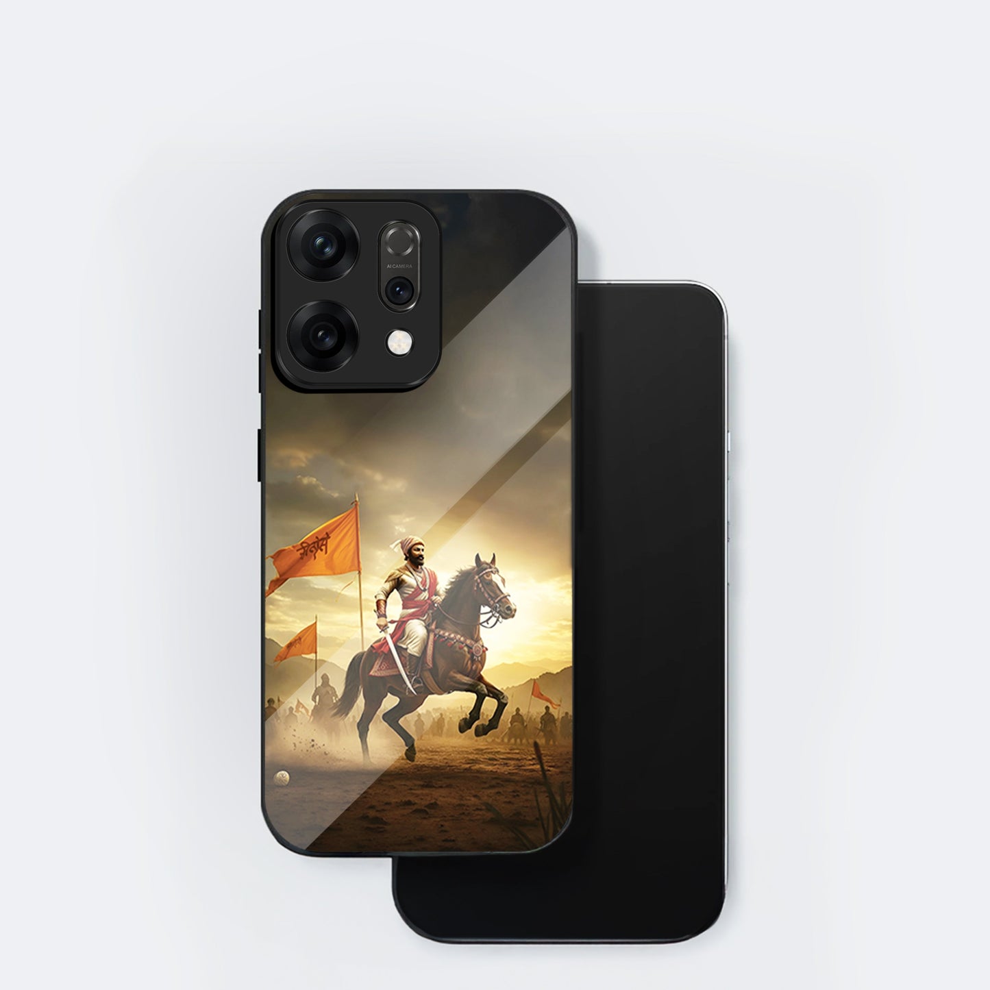 Oppo Reno 14 5G Premium Acrylic Shockproof Glass Back Case (Battle Glory)