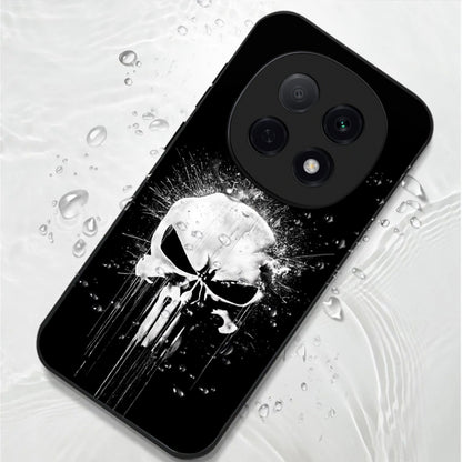OPPO F29 Pro 5G Premium Acrylic Shockproof Glass Back Case (Punisher Skull)