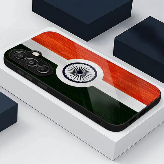Samsung Galaxy A36 5G Premium Acrylic Shockproof Glass Back Case (India Pride)