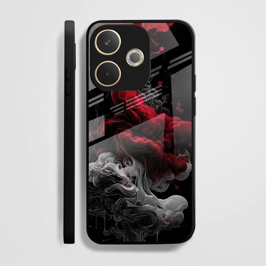 Oppo A5 Pro 5G Premium Acrylic Shockproof Glass Back Case (Vortex Flame)