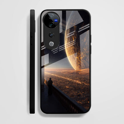 Vivo V40 Pro 5G Premium Acrylic Shockproof Glass Back Case (Aurion)