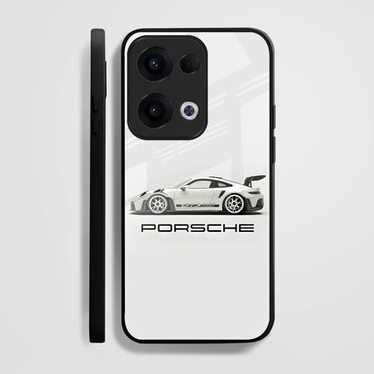 Oppo Reno 13 5G Premium Acrylic Shockproof Glass Back Case (Porsche)