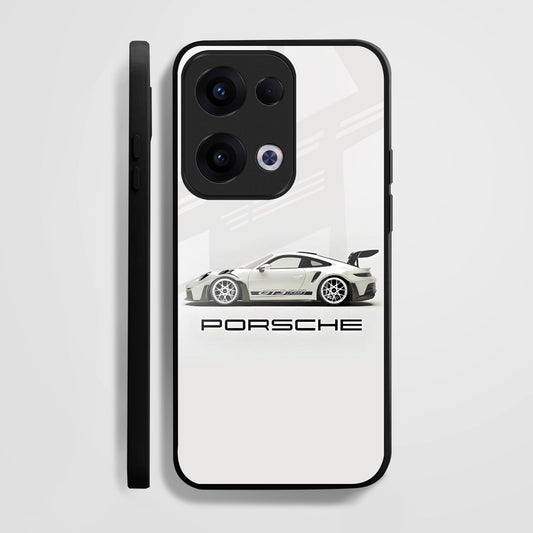 Oppo Reno 13 5G Premium Acrylic Shockproof Glass Back Case (Porsche)