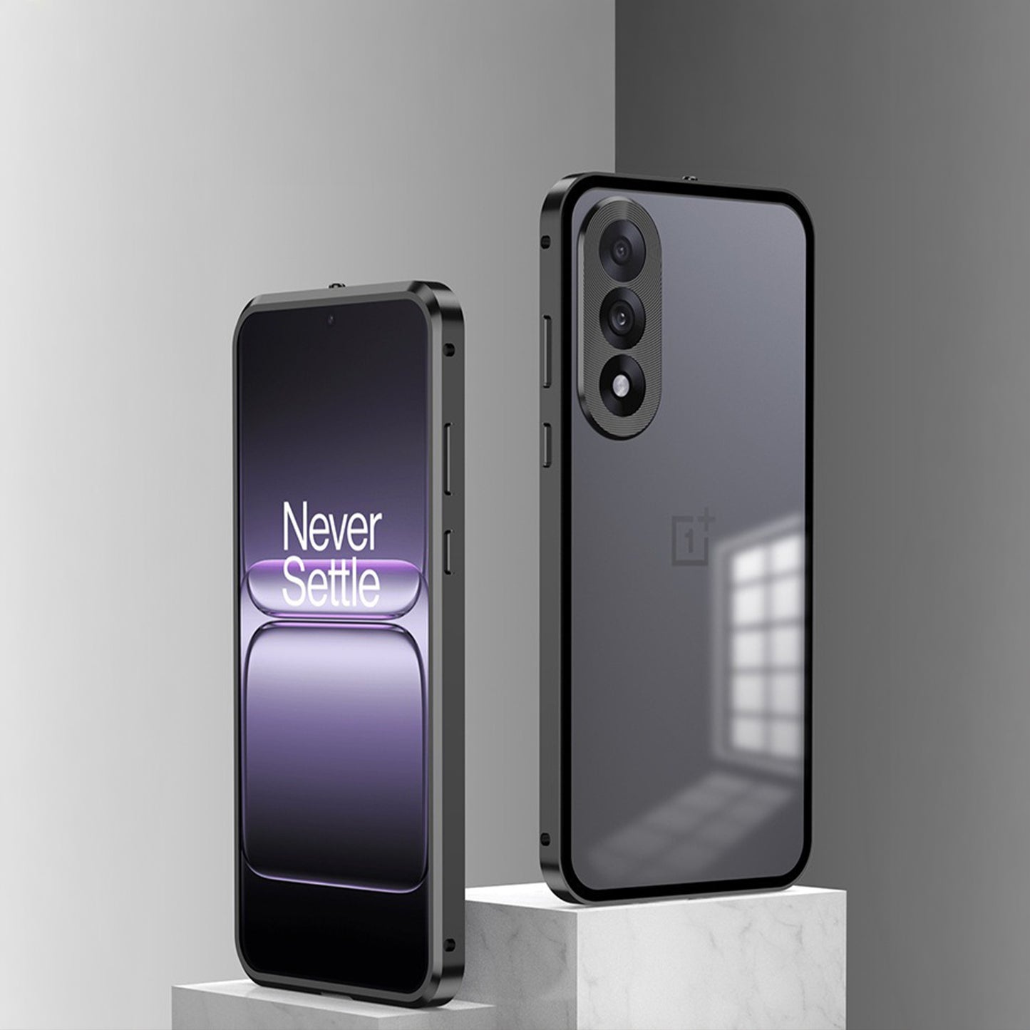 OnePlus Nord 5 5G Aluminium Metal Bumper Shield Transparent Back Case