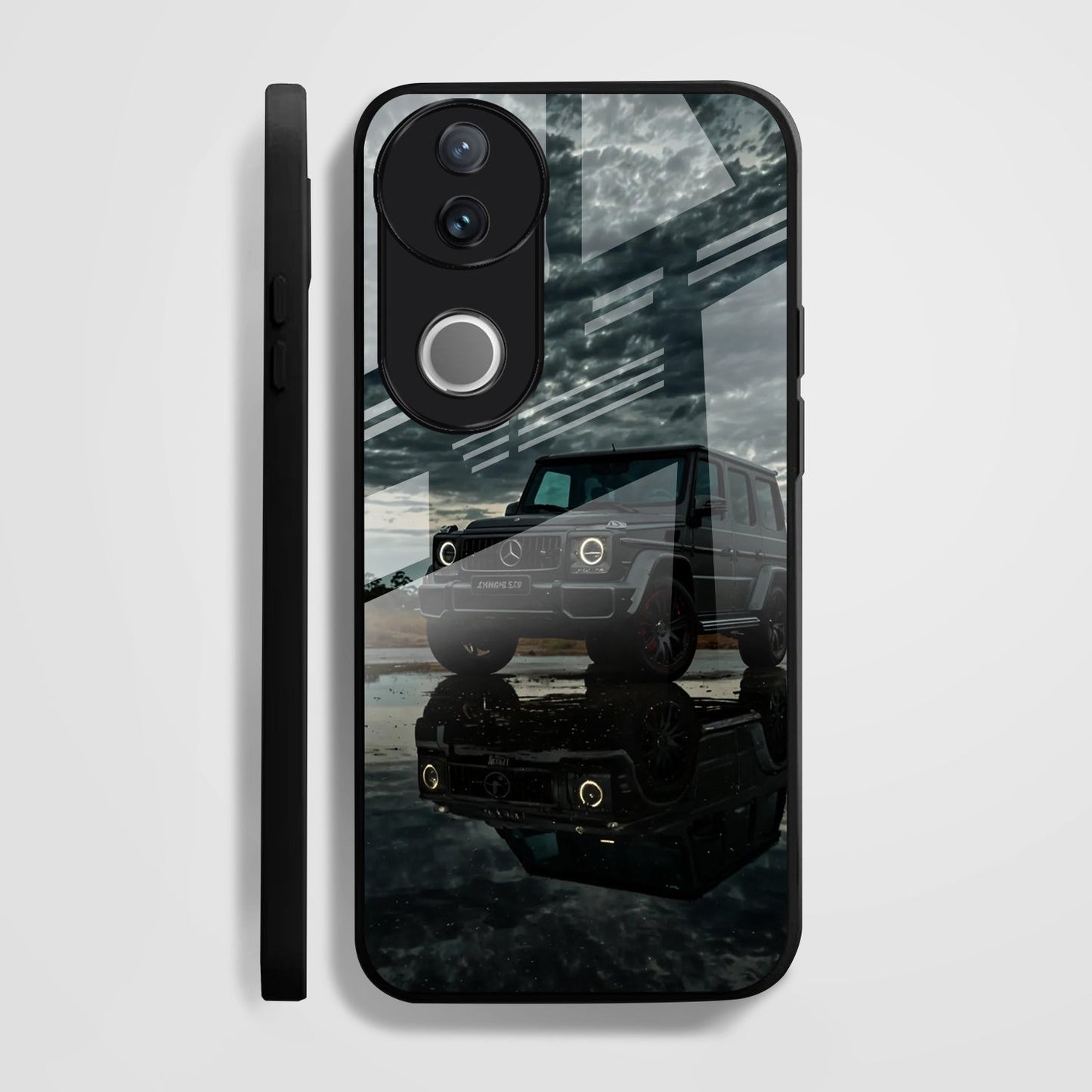 Vivo V50 5G Premium Acrylic Shockproof Glass Back Case (Benz G-Class)