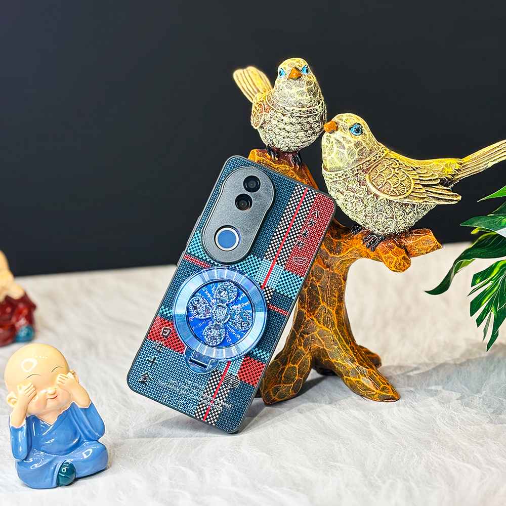 Vivo V50 5G Rich Manifestation Wheel Grid Pattern Back Case