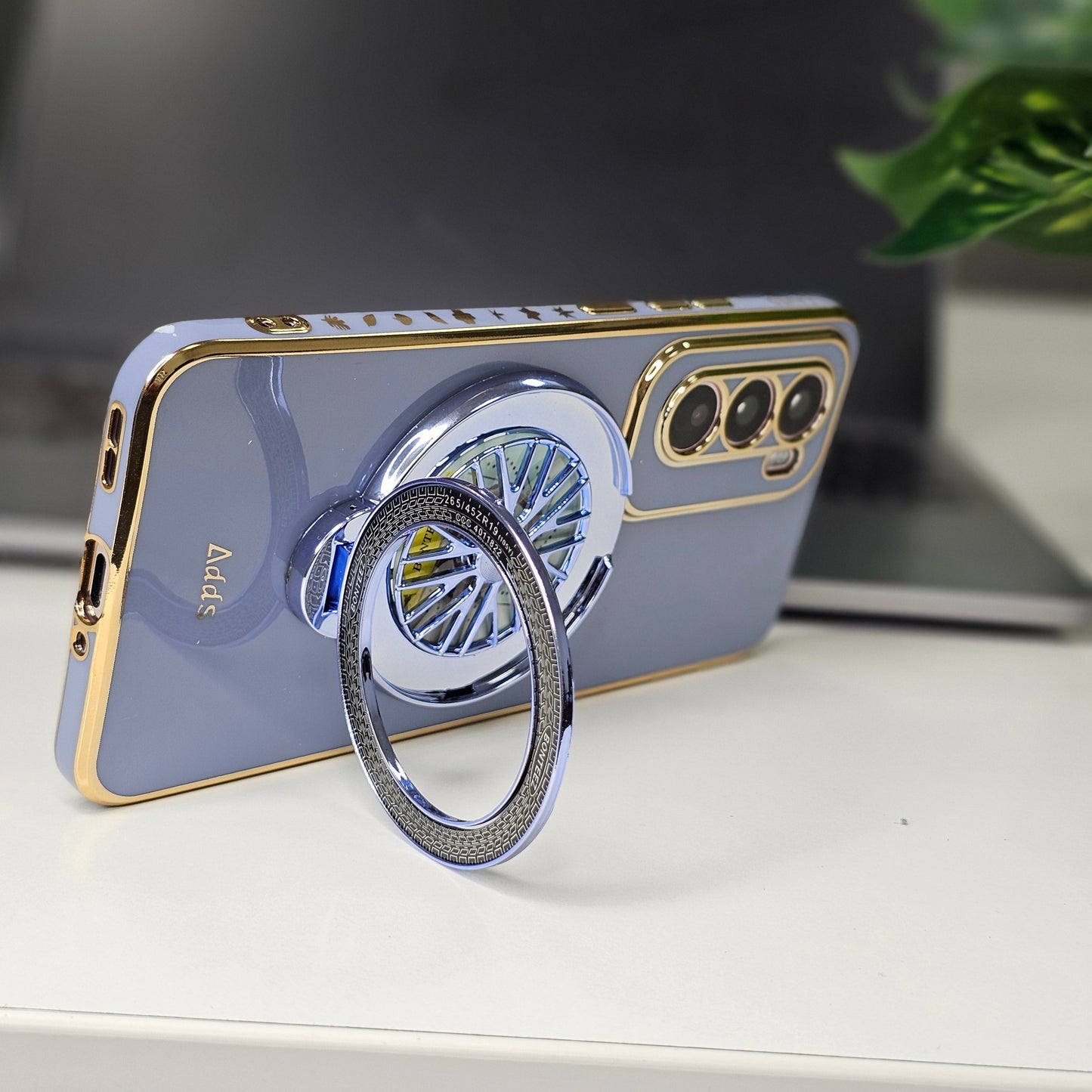 Oppo Reno 12 5G cover with magnetic ring stand 