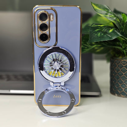 Oppo Reno 12 5G back case with metallic ring stand 