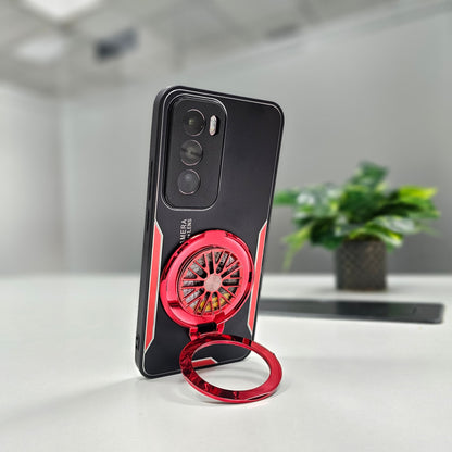 Oppo Reno 12 5G with red ring stand