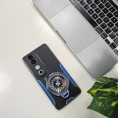 Vivo V40 Pro 5G Stress Buster Wheel Aluminium Metal Scratch Resistant Back Case