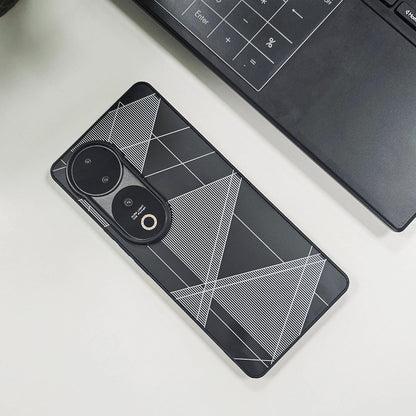 Vivo V40 Pro 5G Triangle Pattern Matte Back Shockproof Case