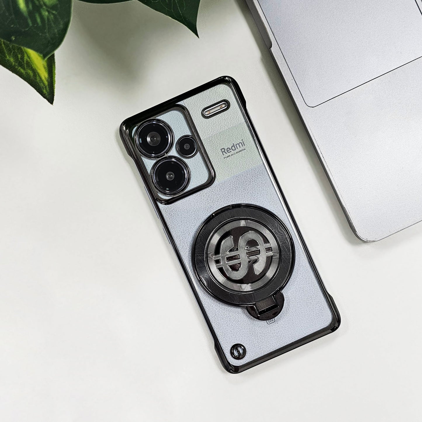 Redmi Note 13 Pro+ 5G Premium Frameless Rotating Dollar Case