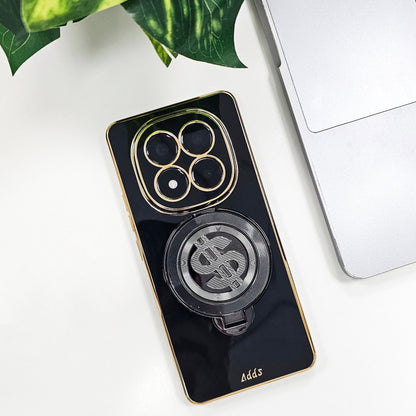 Redmi Note 14 Pro+ 5G Luxury Silicone Money Magnet Rotating Dollar Case