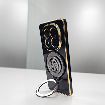 Redmi Note 14 Pro+ 5G Luxury Silicone Money Magnet Rotating Dollar Case