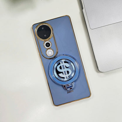 Vivo V40 Pro 5G Luxury Silicone Money Magnet Rotating Dollar Case