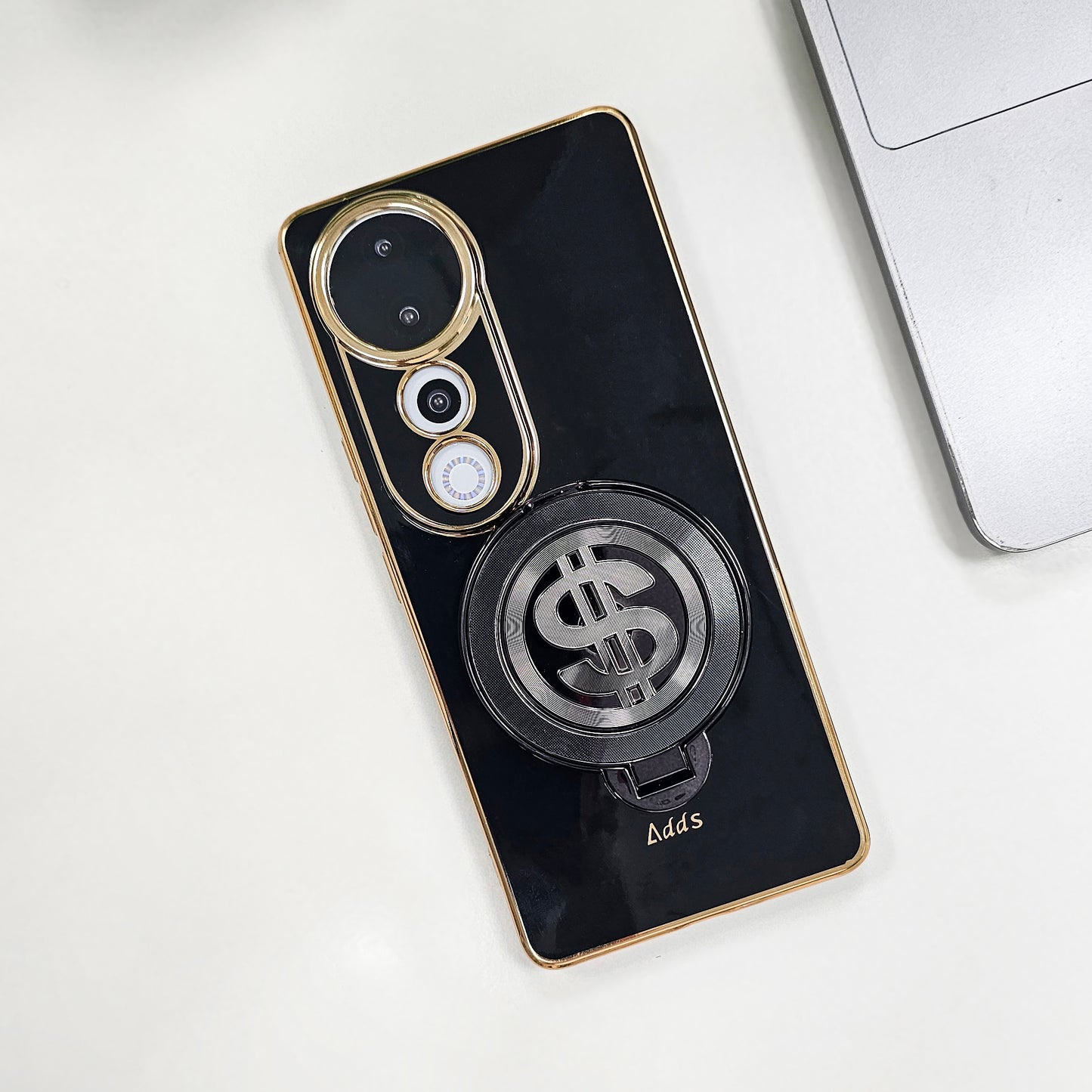 Vivo V40 Pro 5G Luxury Silicone Money Magnet Rotating Dollar Case