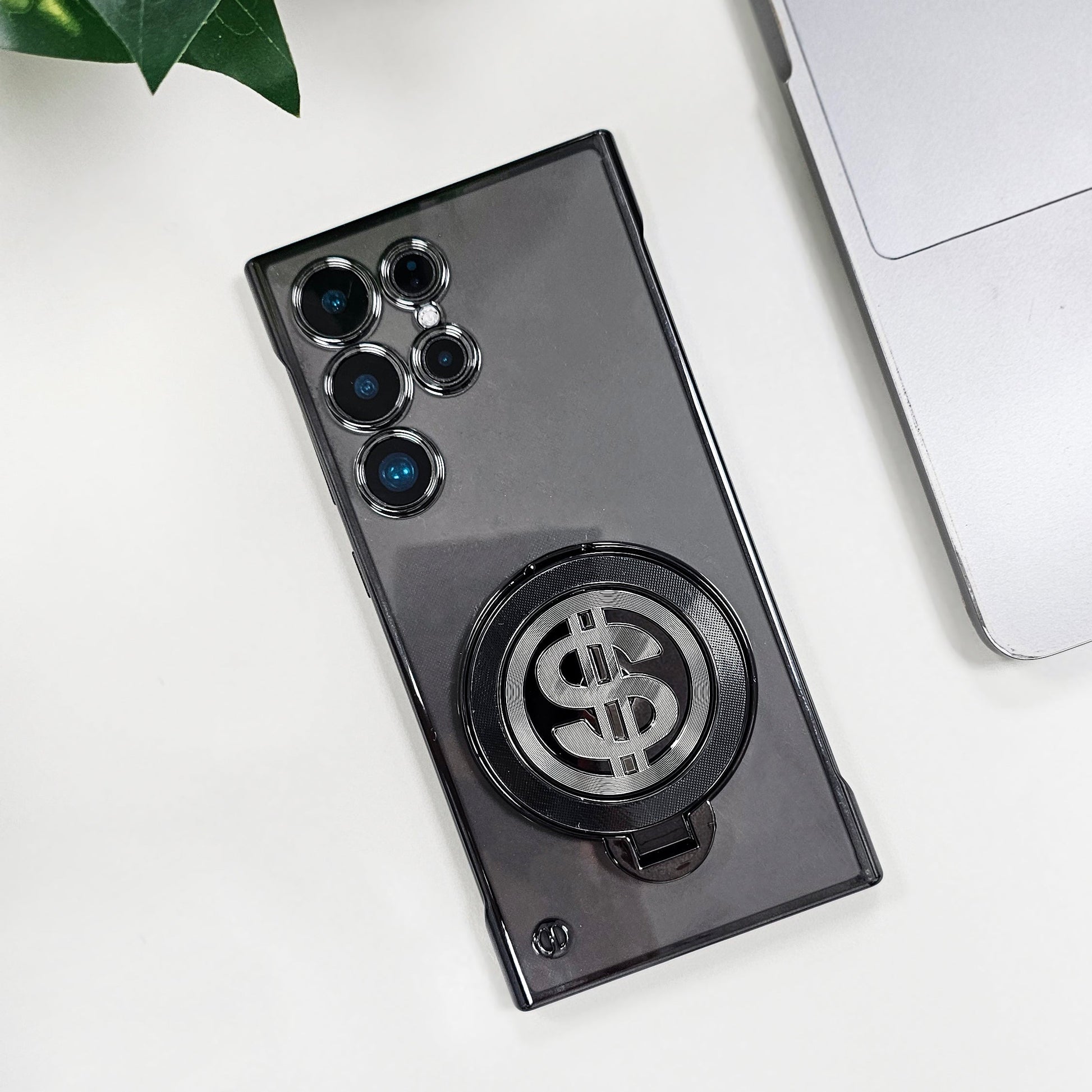 Samsung S23 Ultra Premium Frameless Rotating Dollar Case – QWERTY
