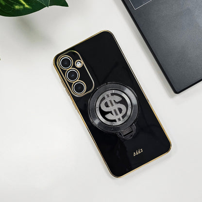 Samsung Galaxy A55 5G Luxury Silicone Money Magnet Rotating Dollar Case