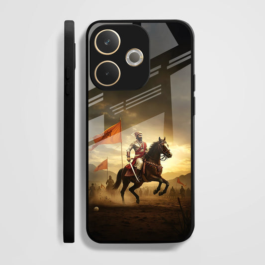 Oppo A5 Pro 5G Premium Acrylic Shockproof Glass Back Case (Maratha Pride)