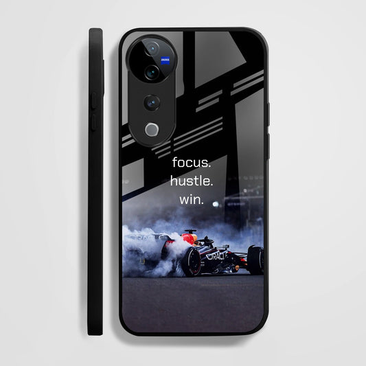 Vivo V40 Pro 5G Premium Acrylic Shockproof Glass Back Case (Racing Case)