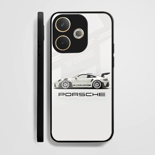 Oppo A5 Pro 5G Premium Acrylic Shockproof Glass Back Case (Porsche)