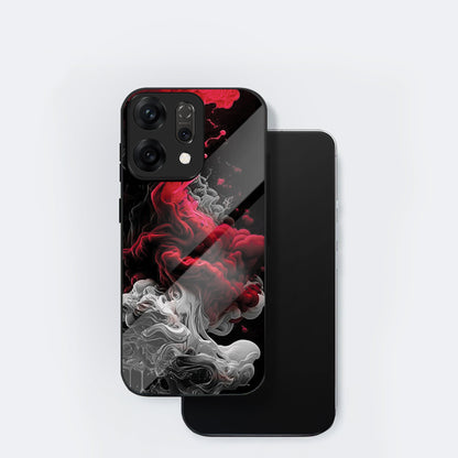 Oppo Reno 14 5G Premium Acrylic Shockproof Glass Back Case (Infernal Drift)