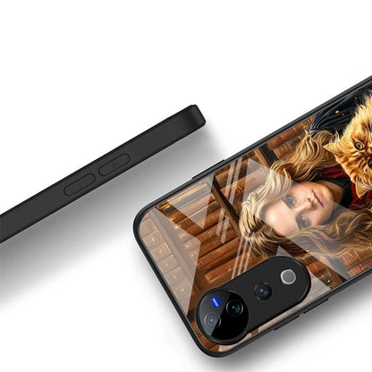 Vivo V40 Pro 5G Premium Acrylic Shockproof Glass Back Case (Hermione)