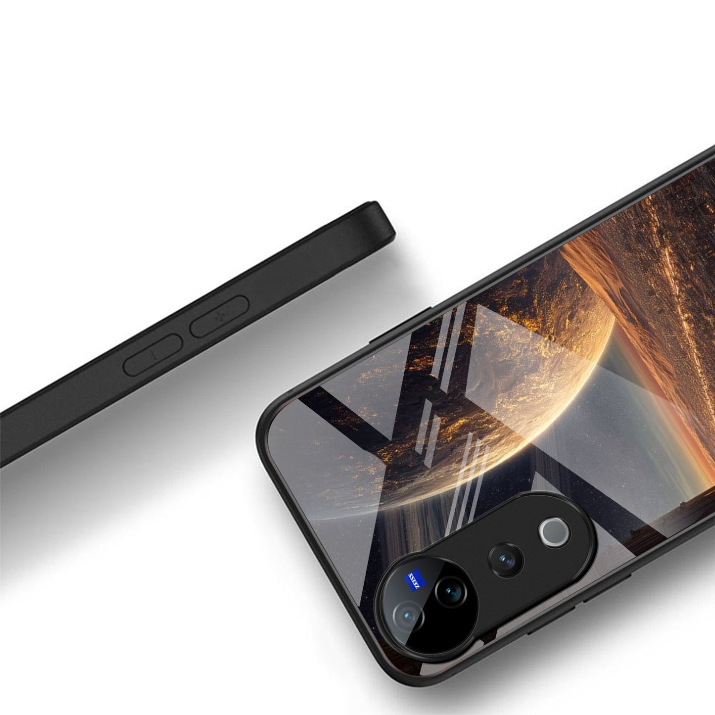 Vivo V40 Pro 5G Premium Acrylic Shockproof Glass Back Case (Aurion)