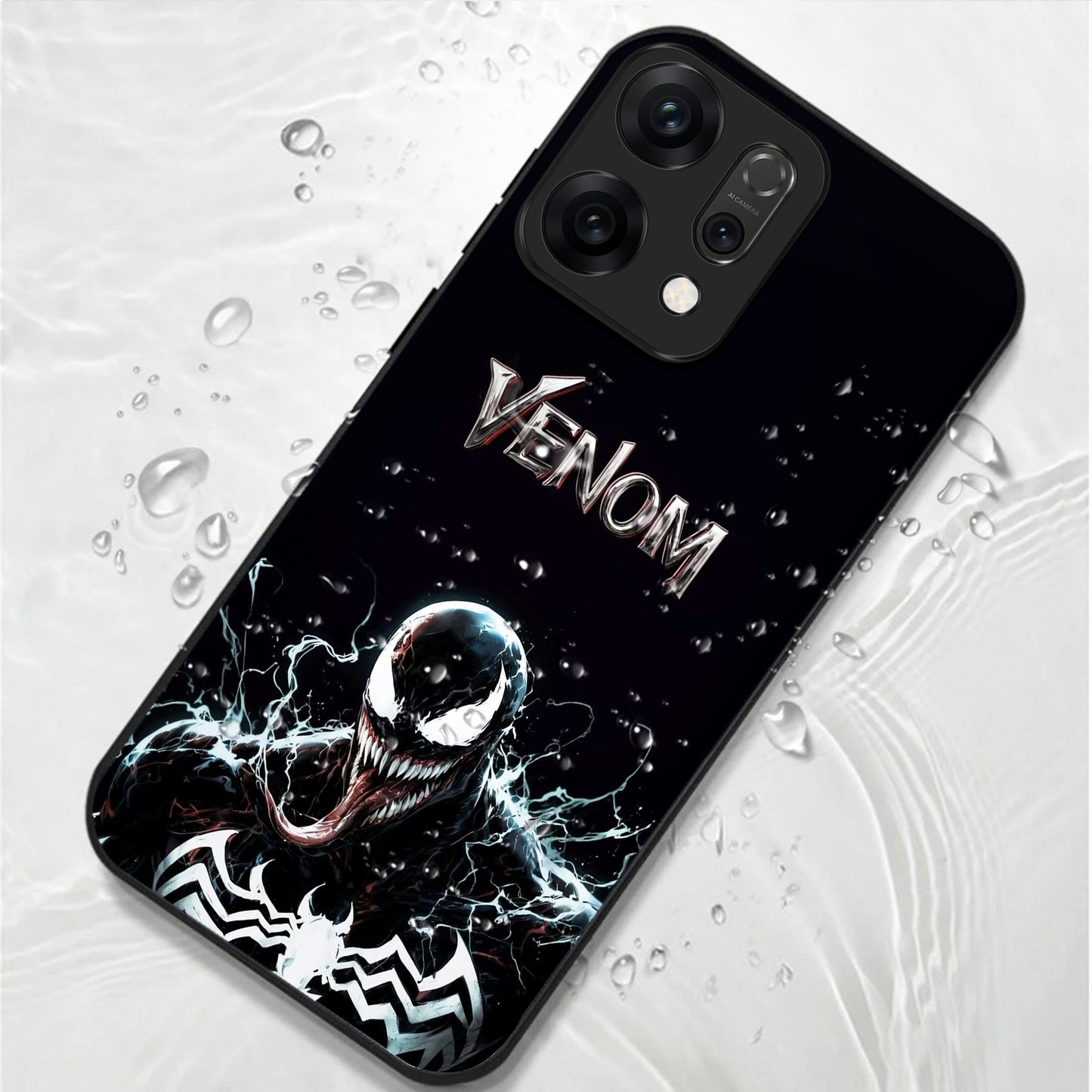 Oppo Reno 14 5G Premium Acrylic Shockproof Glass Back Case (Venom)