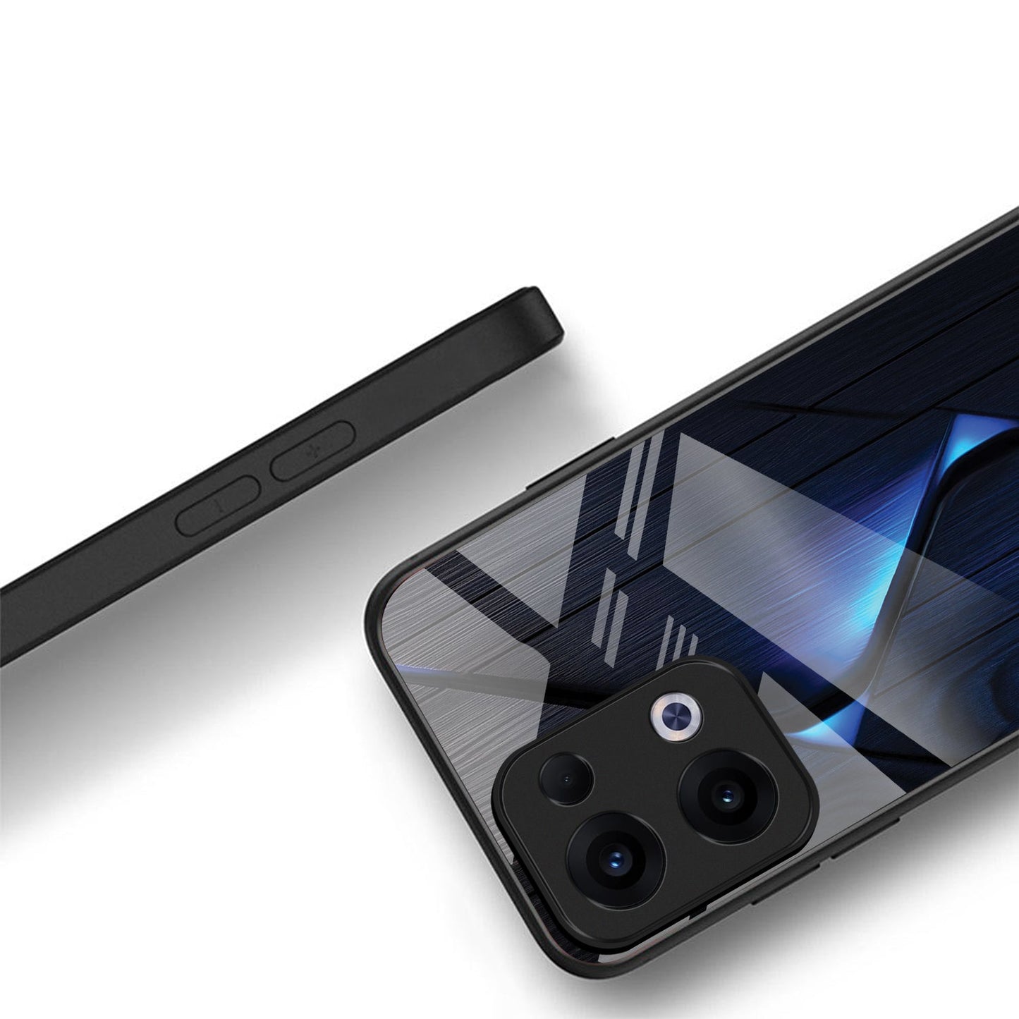Oppo Reno 13 5G Premium Acrylic Shockproof Glass Back Case (ShadowX)