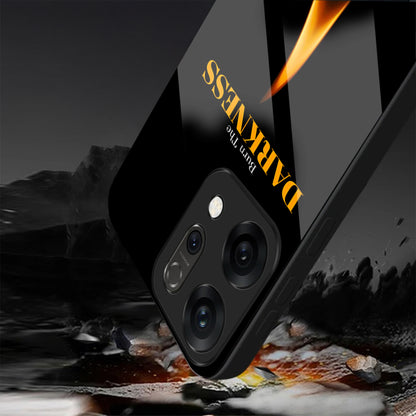 Oppo Reno 14 5G Motivational Match Flame Art Aesthetic Glass Case