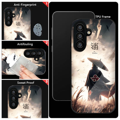 Samsung Galaxy A56 Premium Acrylic Shockproof Glass Back Case (Akatsuki cloak)